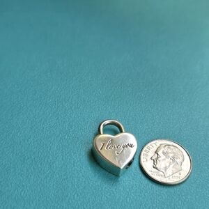 TIiffany & Co I Love You Padlock Heart Charm